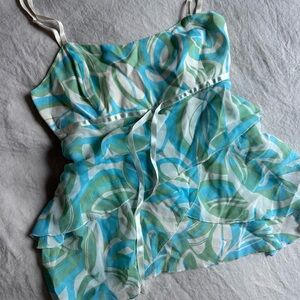 Bebê y2k mermaid cami ruffle tank
